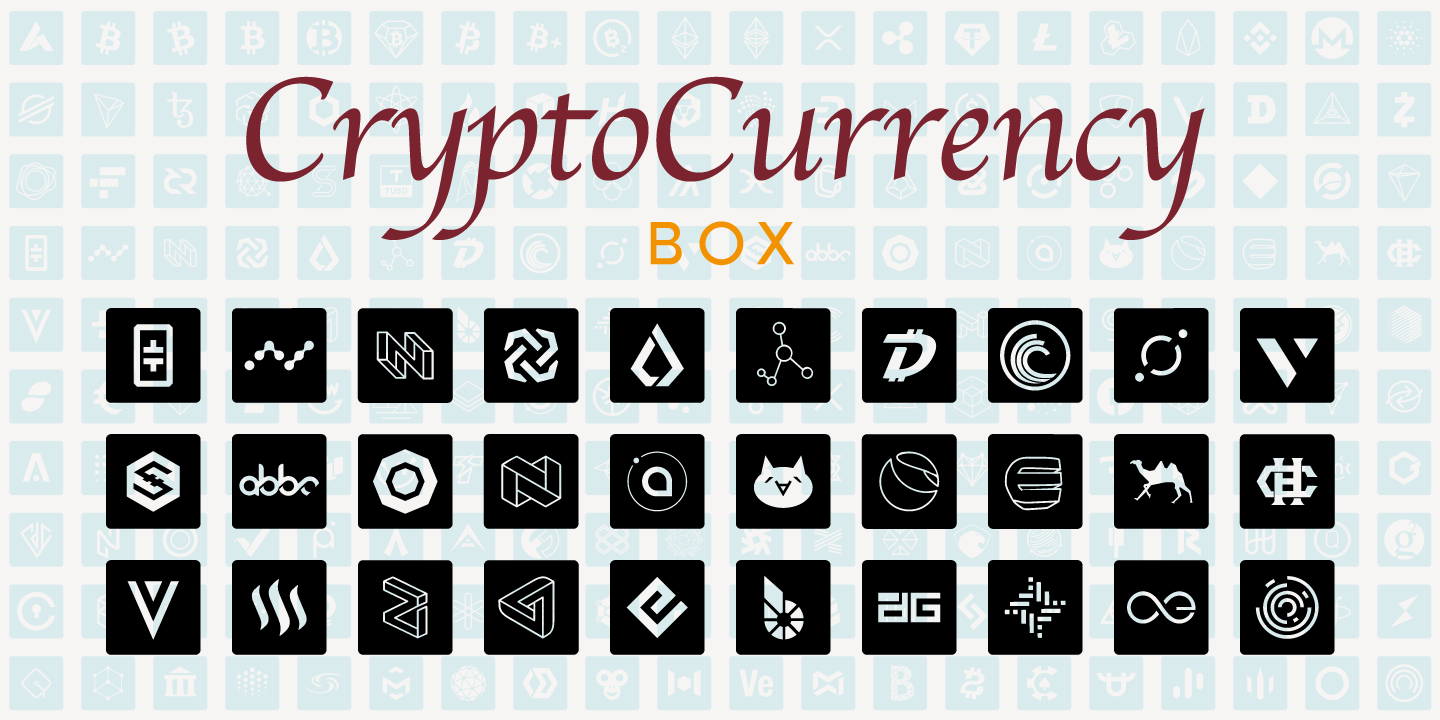 Beispiel einer Cryptocurrency Guide Map-Schriftart